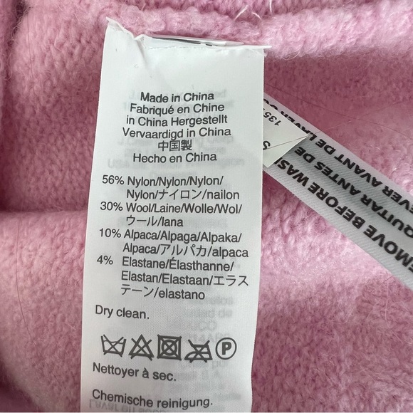 NWT J. Crew Supersoft Fair Isle Turtleneck Pink - Picture 7 of 7